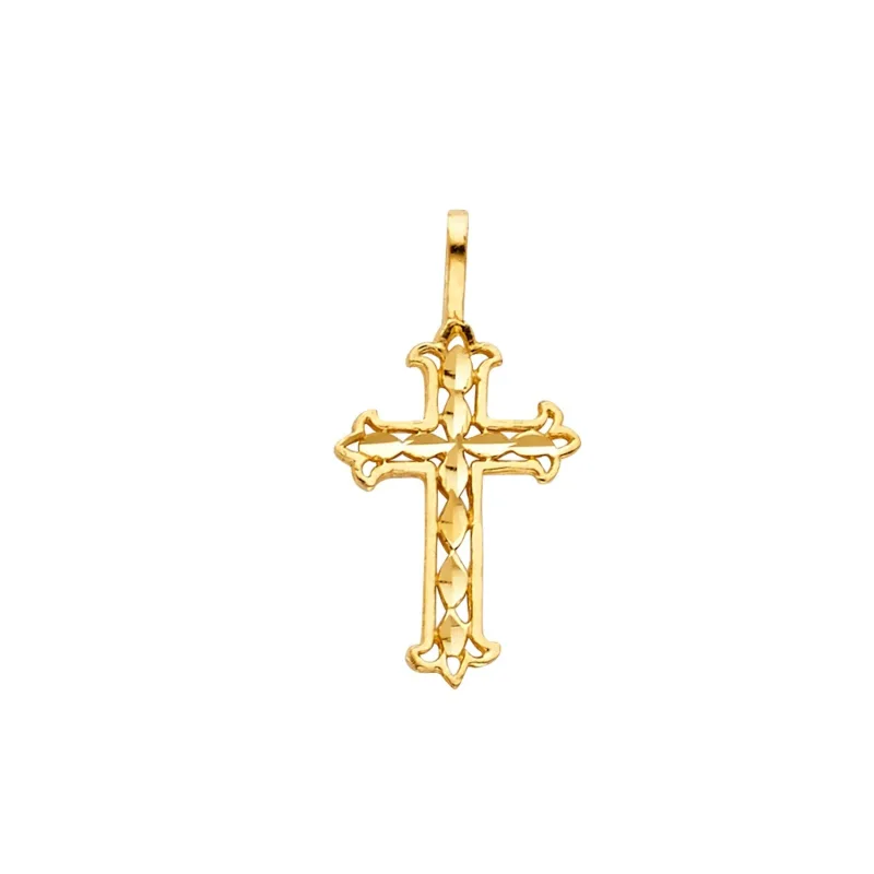 14KY CROSS TINY PENDANT