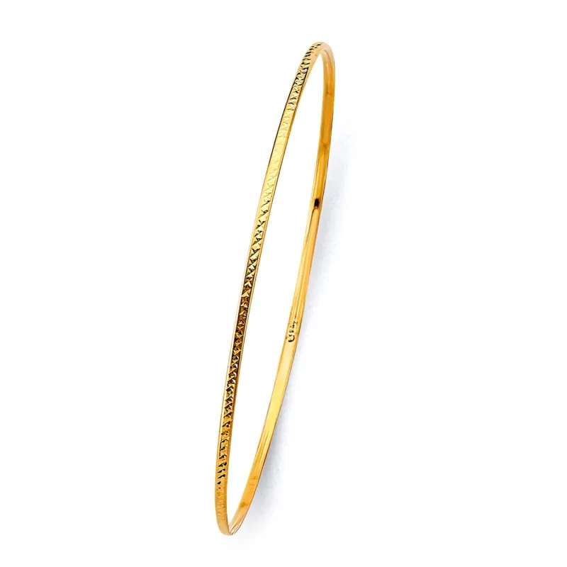 14KY 1.5mm Light D.C. Bangle