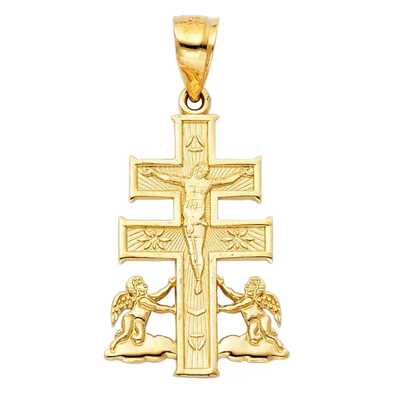 14KY CARAVACA CROSS PENDANT