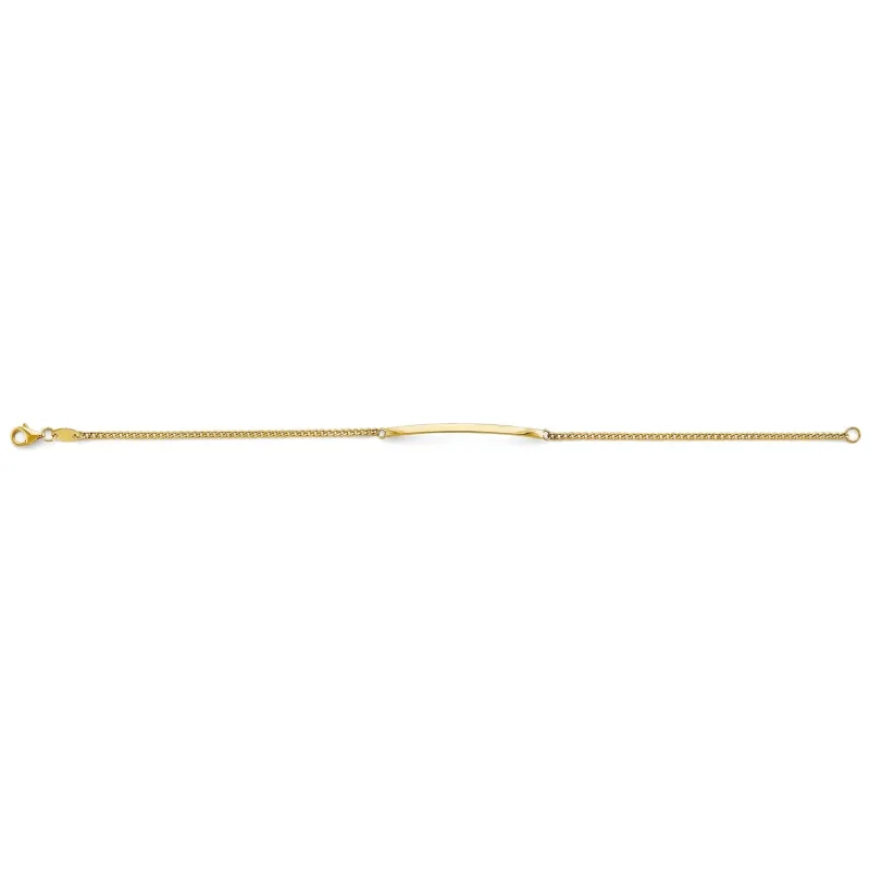 14KY Thin ID Bracelet