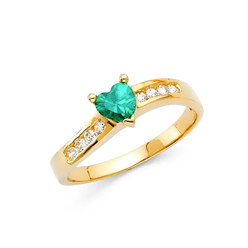 14KY LADIES CZ RING (RG329)