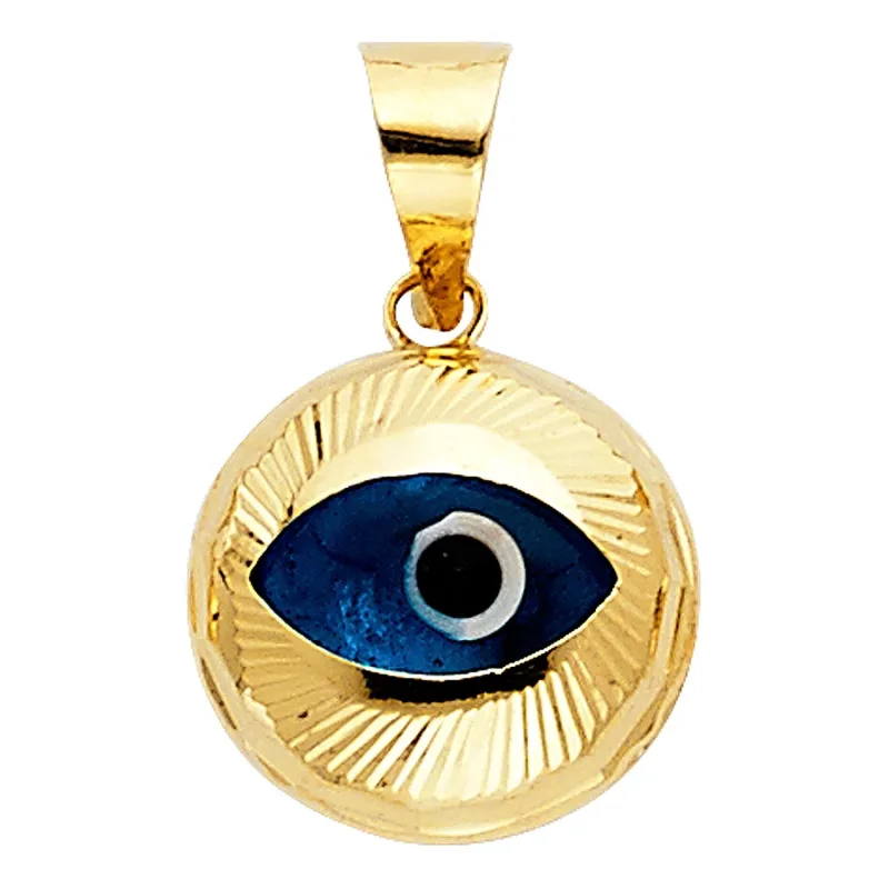 14KY EVIL EYE PENDANT (PT453)