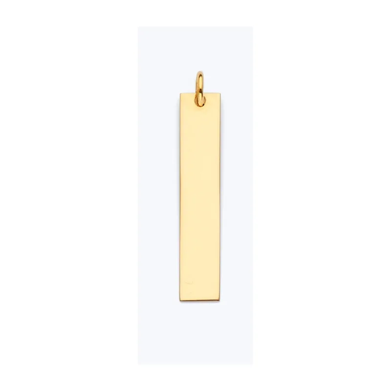 14KY Plain ID for Necklace