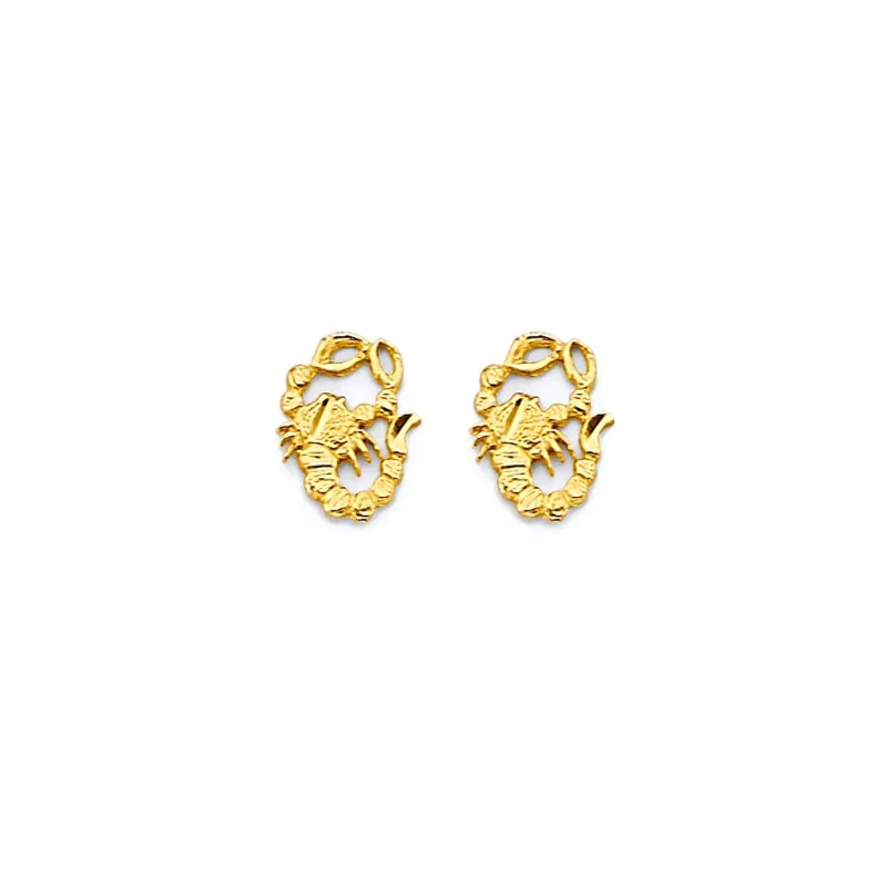 14KY Scorpion Push Back Earring