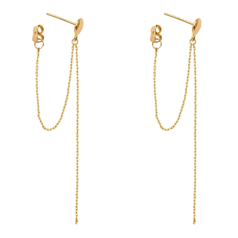 14KY Chain Hanging Earring
