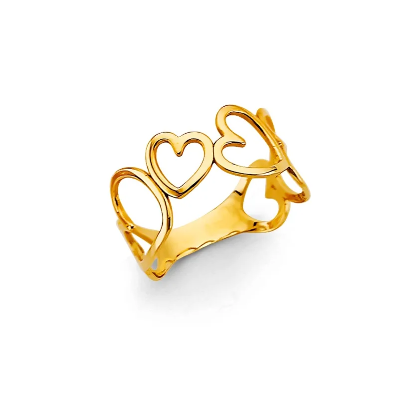 14KY Heart Ring