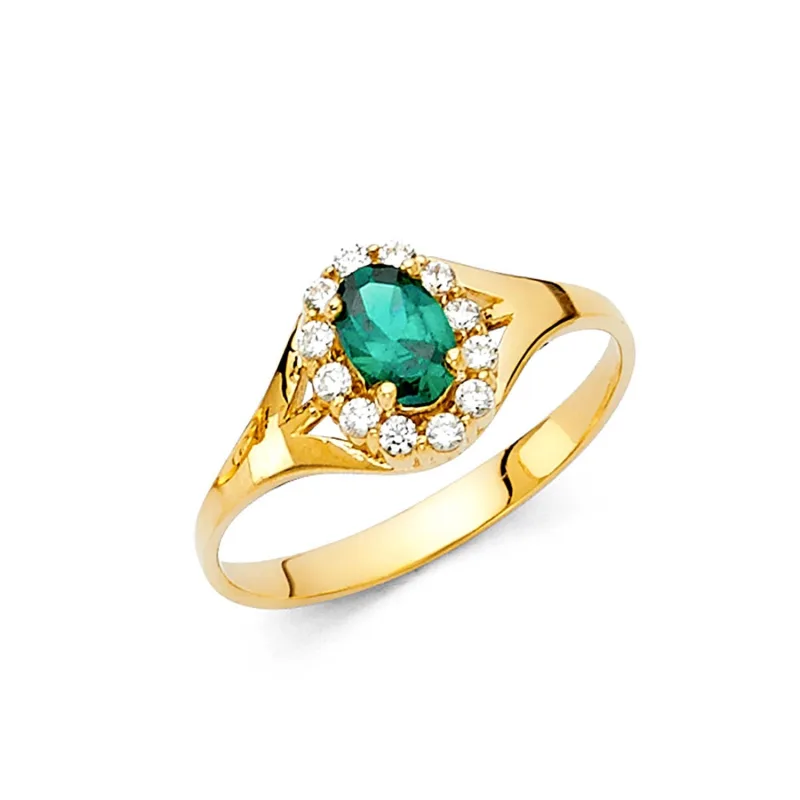 14KY LADIES CZ RING (RG362)