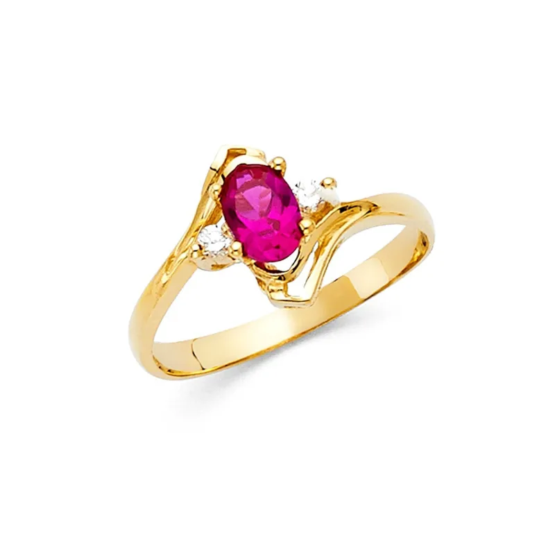 14KY LADIES CZ RING (RG423)