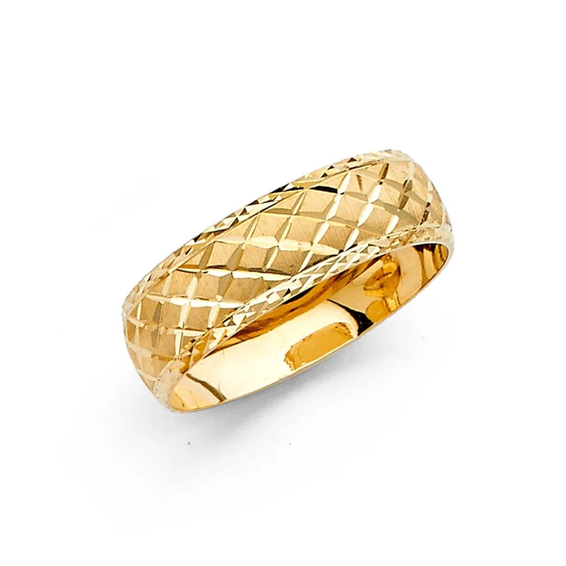 14KY 6MM DC WED BAND SZ 7