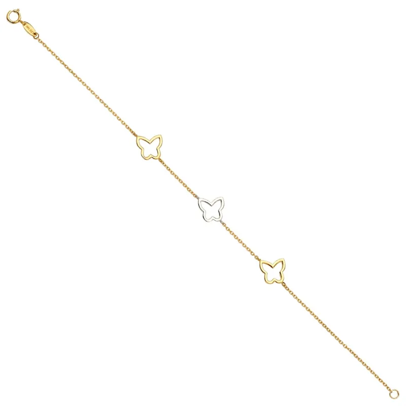 14K 3C Light chain Bracelet