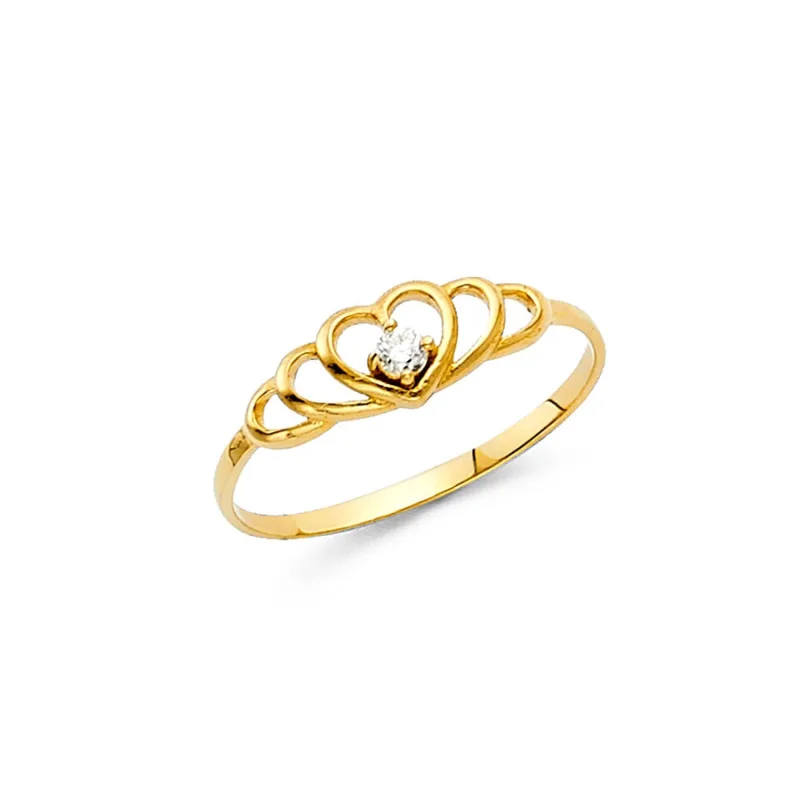 14KY BABY CZ RINGS (RG526)