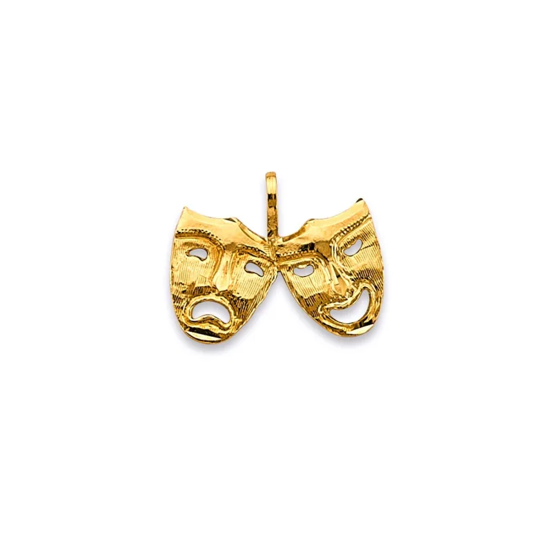 14KY Mask Pendant