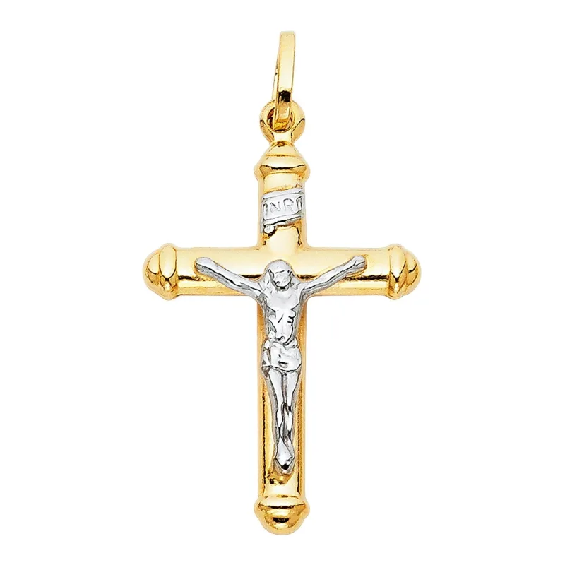 14K 2T HOL CRUCIFIX BIG (20X35MM)