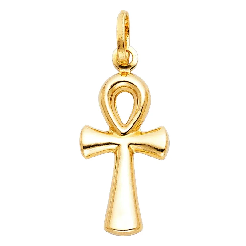 14KY ANKH CROSS PEN BIG (12X30MM)