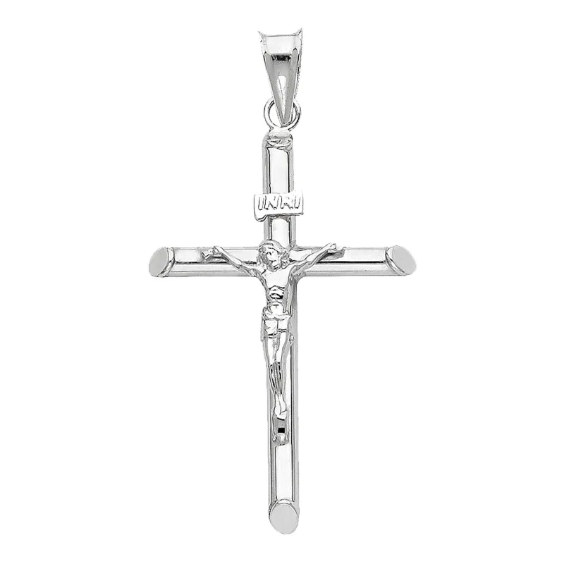 14KW HOL RD TUBE CRUCIFIX (20X40MM)