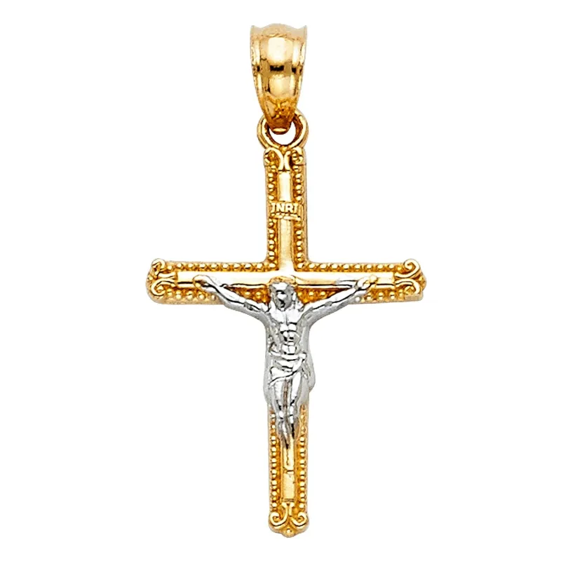 14K 2T CRUCIFIX (15X25 MM)
