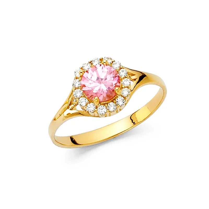 14KY LADIES CZ RING (RG368)