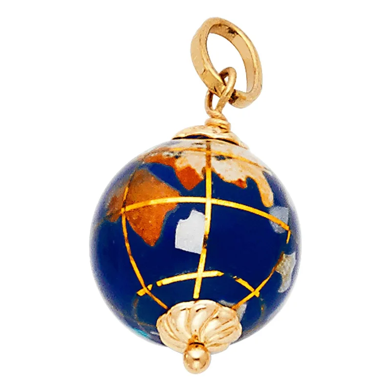 14KY HOLLOW ENAMEL PENDANT (PT516)