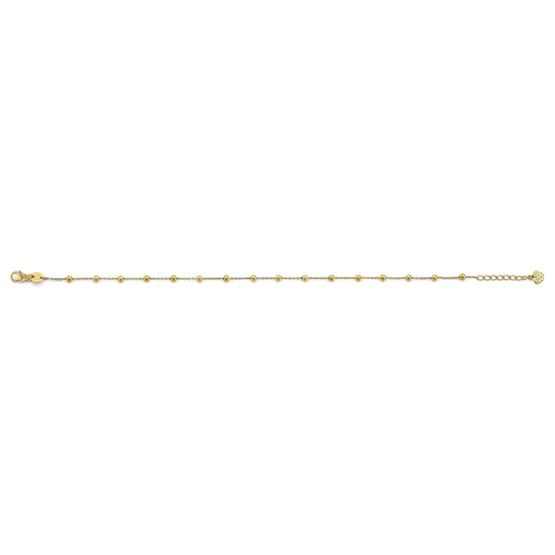 14KY Light Ball Anklet (9+1)