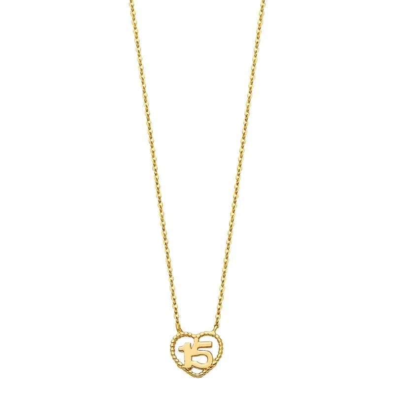 14KY HEART NECKLACE (NK112)