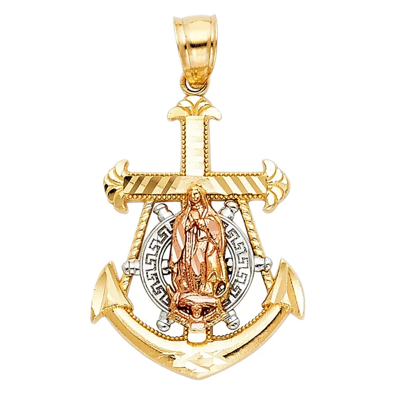 14K 3C MARINER GUADALUPE CROSS