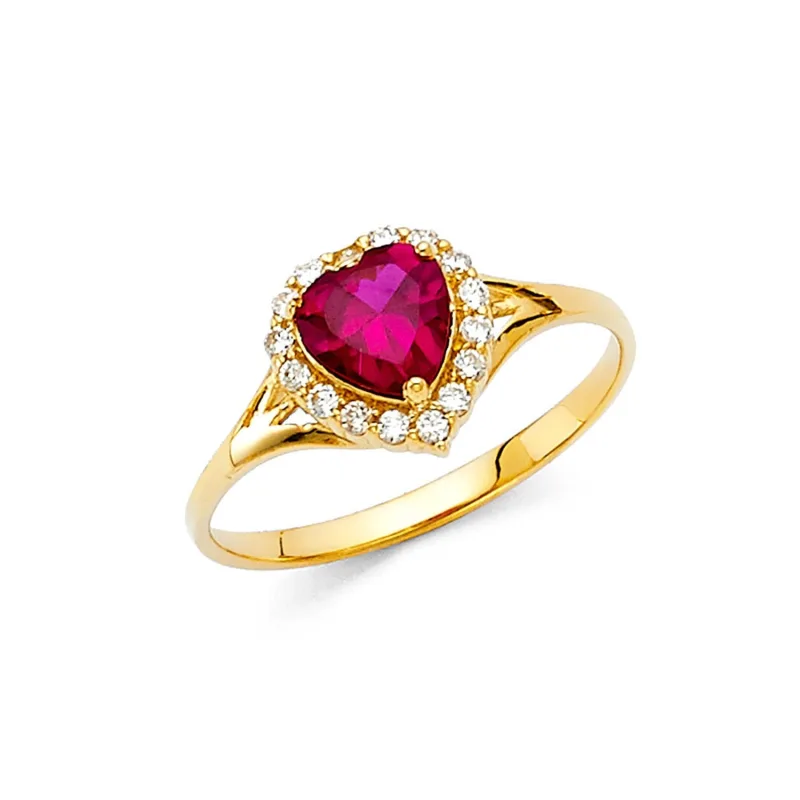 14KY LADIES CZ RING (RG382)