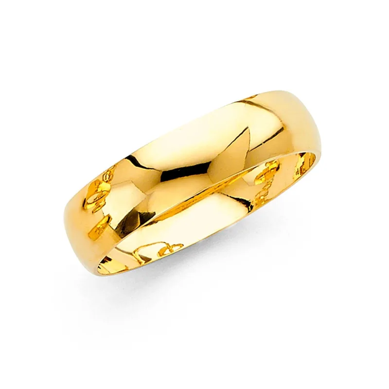 14KY 6MM WED BAND SZ 10