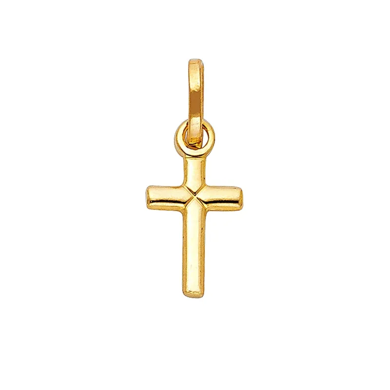14KY SOLID LATIN CROSS (8X20MM)