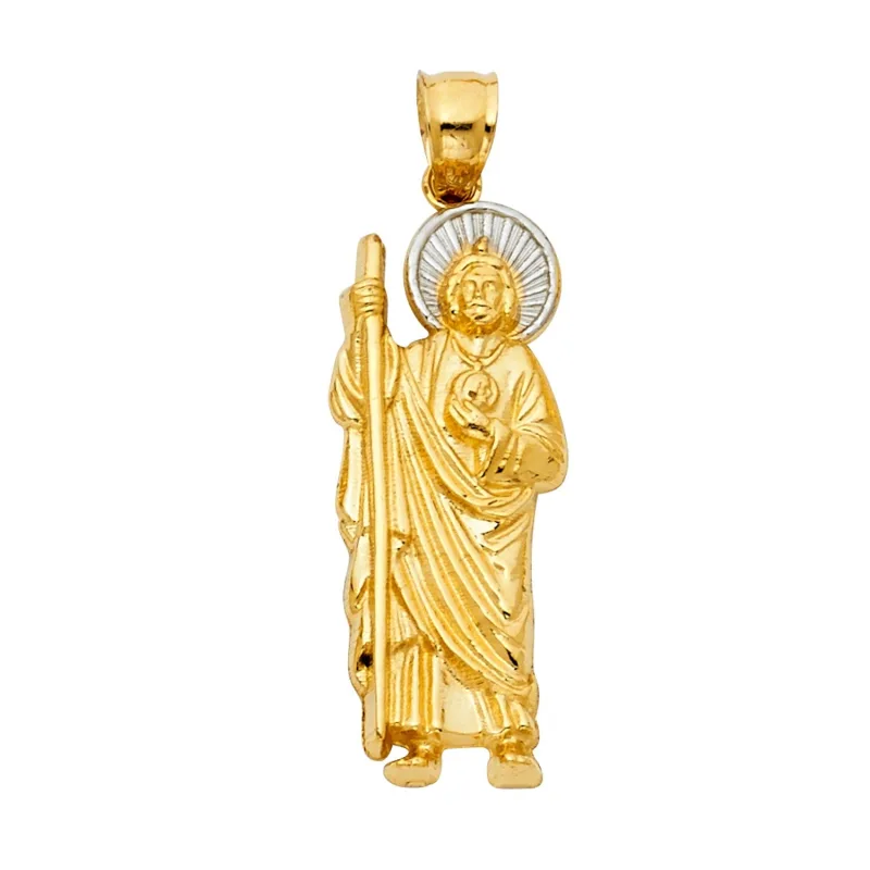 14K 2T ST. JUDE THADDEUS 35MM PEND
