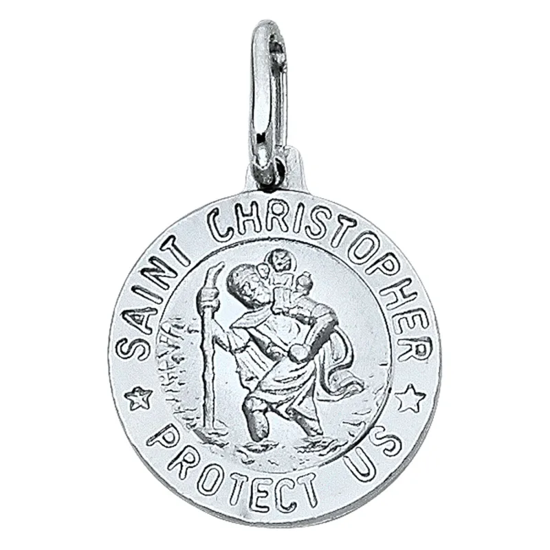 14KW ST. CHRISTOPHER RND MEDAL