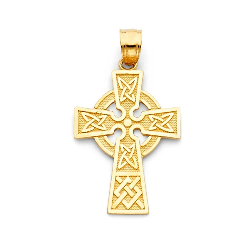 14KY CELTIC CROSS PEND (20X30MM)