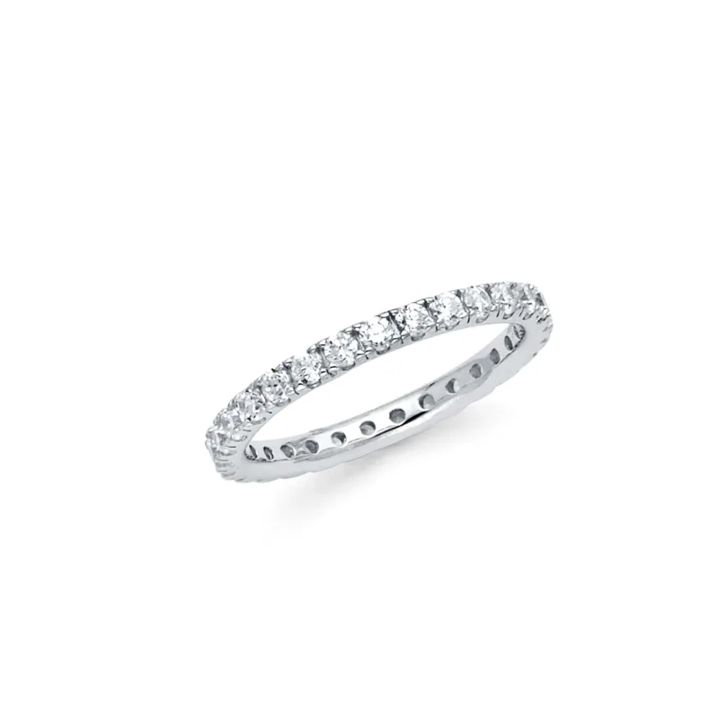 925 SILVER CZ ETERNITY BAND