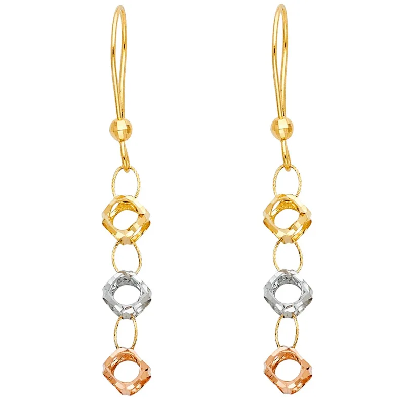14K 3C PERFORATED 3BALL HANG EA (3C)