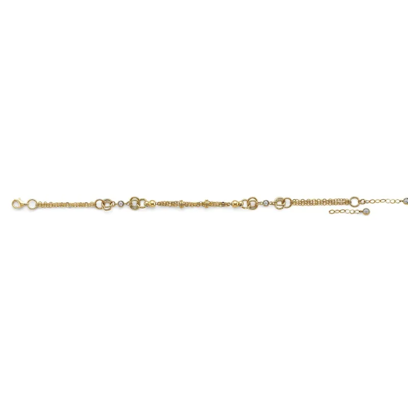 14KY Light Ball/Link Bracelet