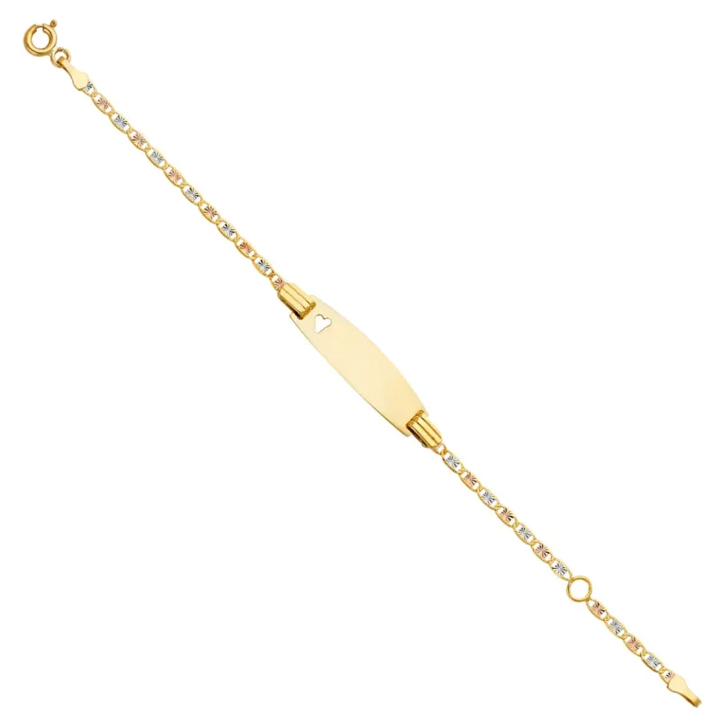 14K 040 VAL 3C ST-DC BB OV ID W/HRT BR