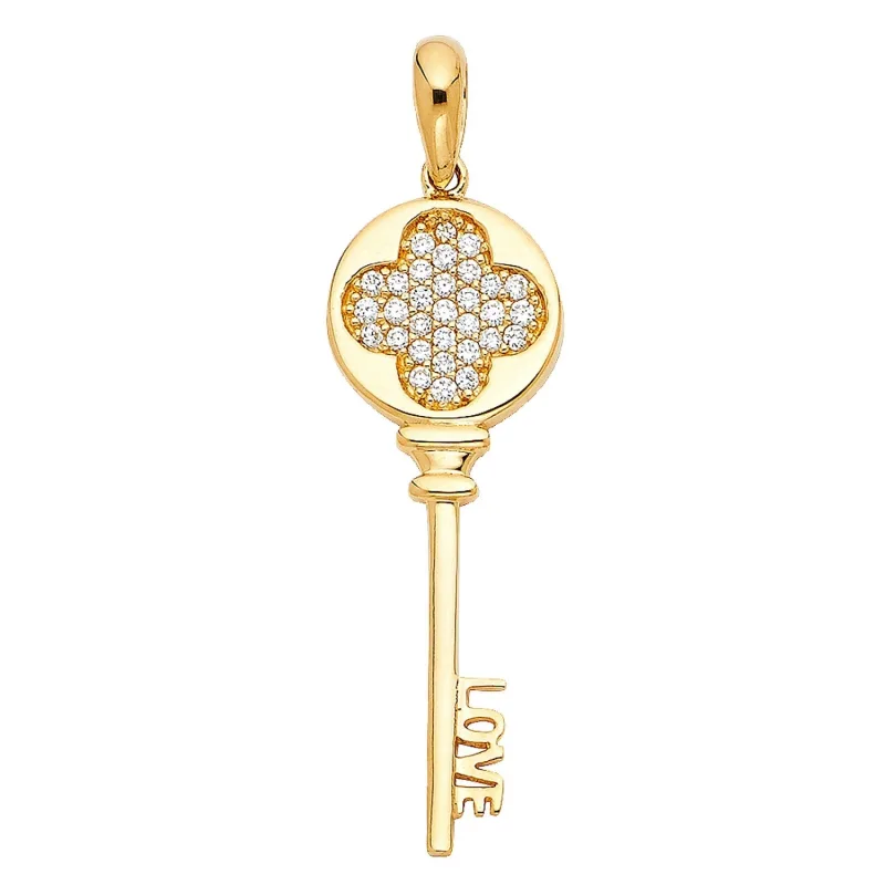 14KY LOVE KEY PENDANT