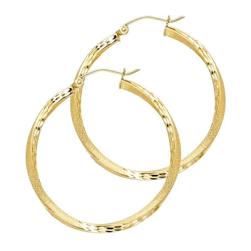 14KY SF DC 2.6MM SWIRL HOOP (30MM)