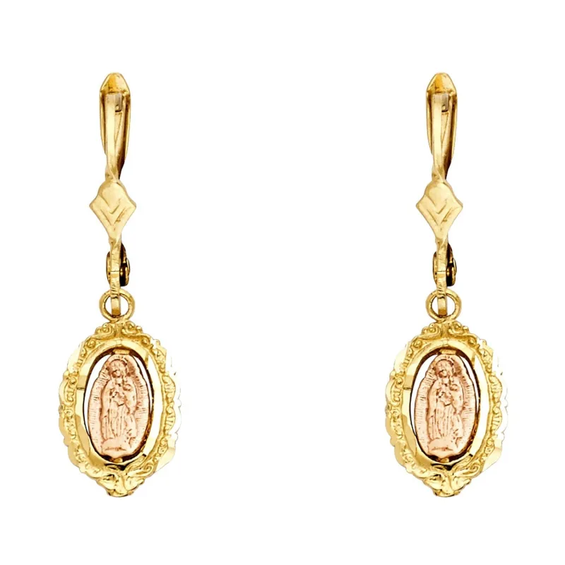 14K 2C DANGLE GUADALUPE EAR