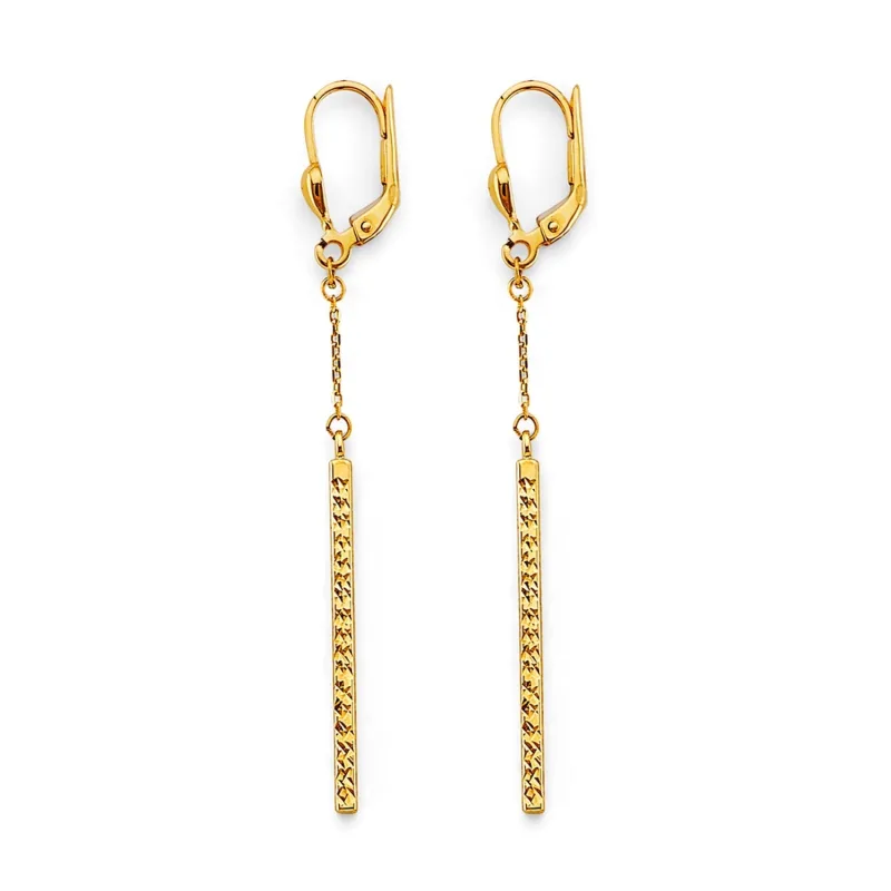 14KY Hanging D.C. Bar Earring