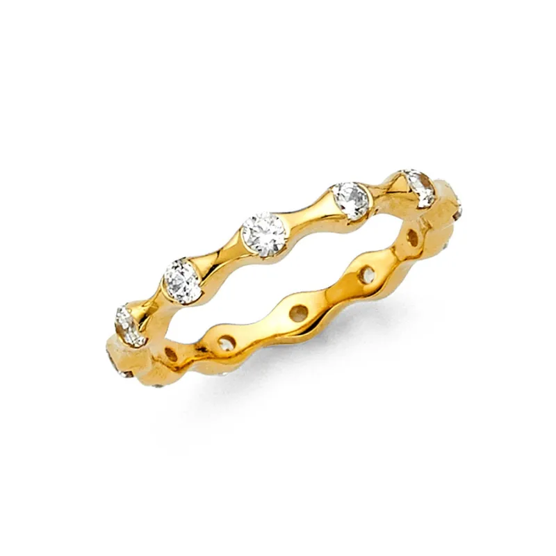 14KY CZ ETERNITY RING (RS12)