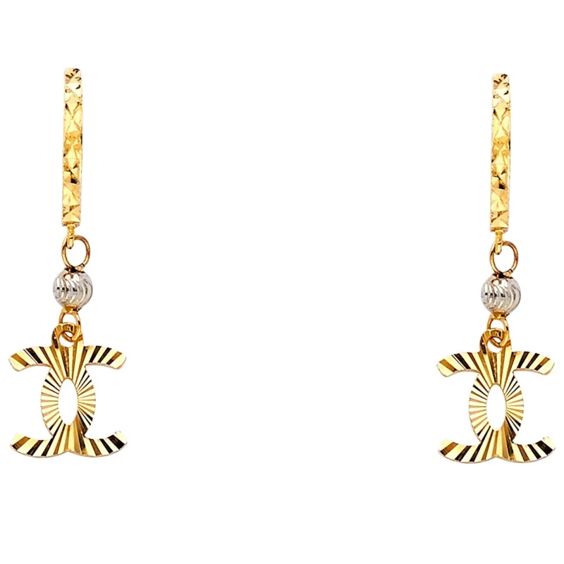 14KY DC FANCY HANGING EARRING