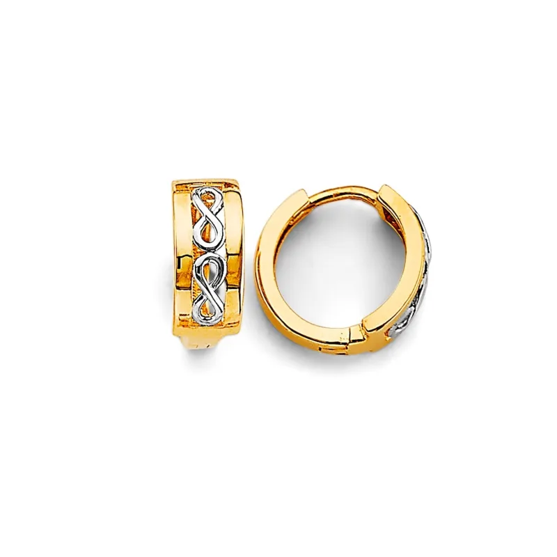 14K 2T Huggies Earring