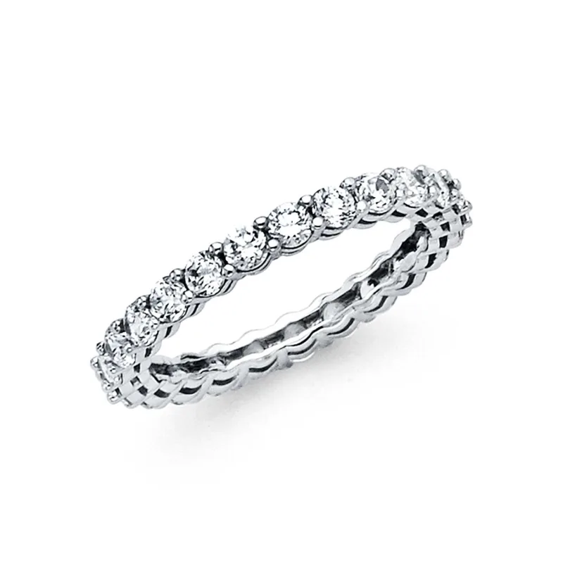 14KW CZ ETERNITY BAND