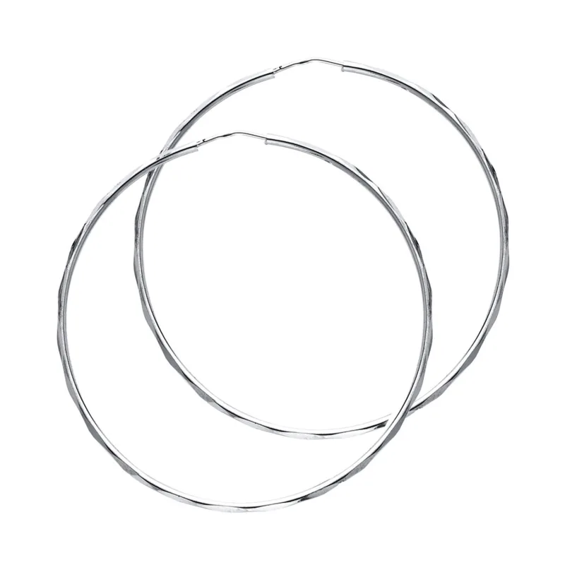 14KW 1.5MM FACETED RD TB HOOP (35MM)