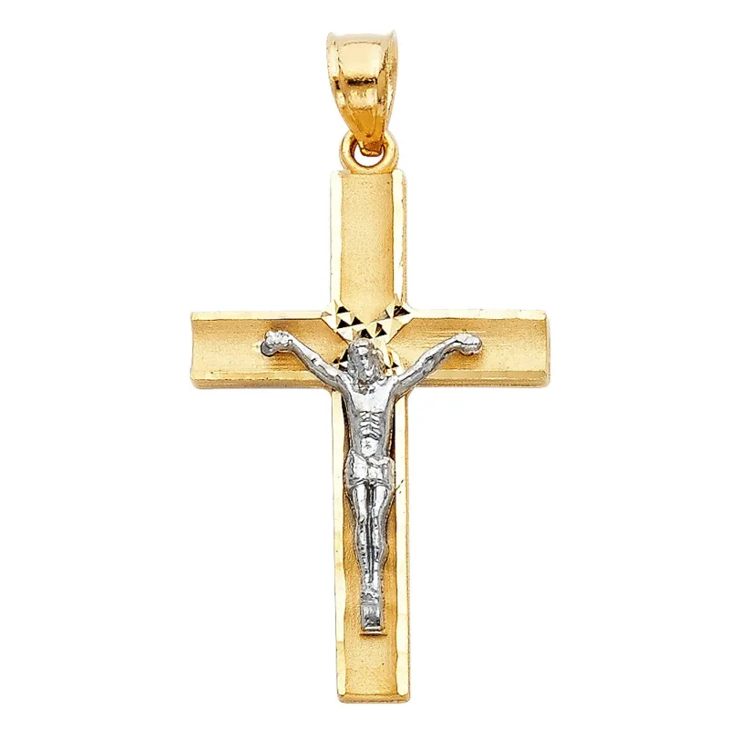 14K 2T LATIN CROSS CRUCIFIX