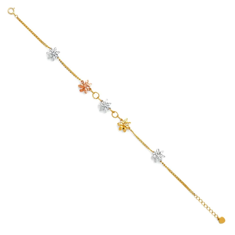 14K 3C STAMP DC CHAIN BR