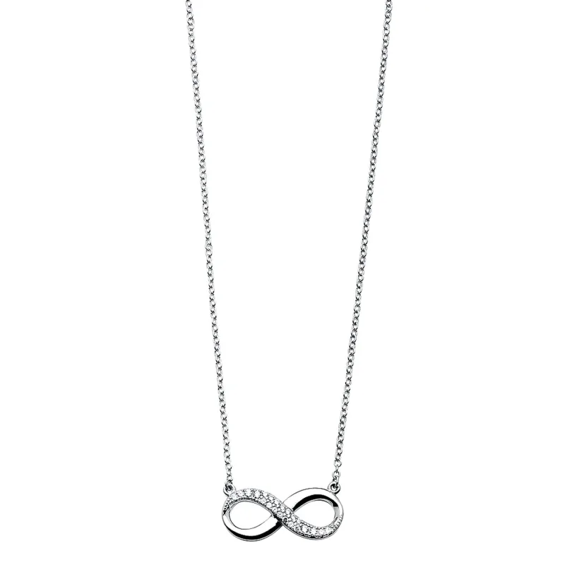 925 SS CZ INFINITY NECKLACE