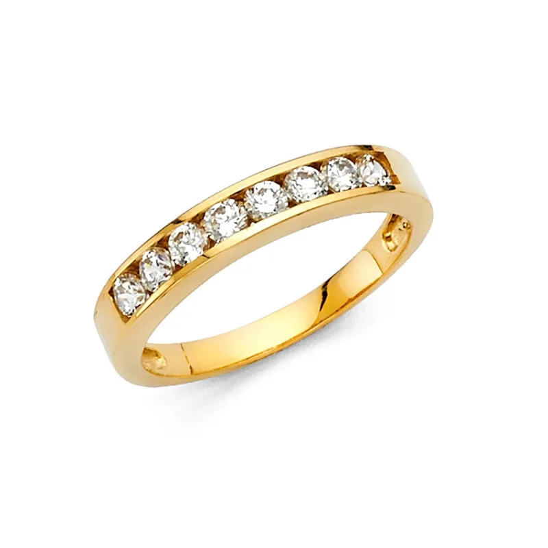 14KY CZ WEDDING BAND (RG67)