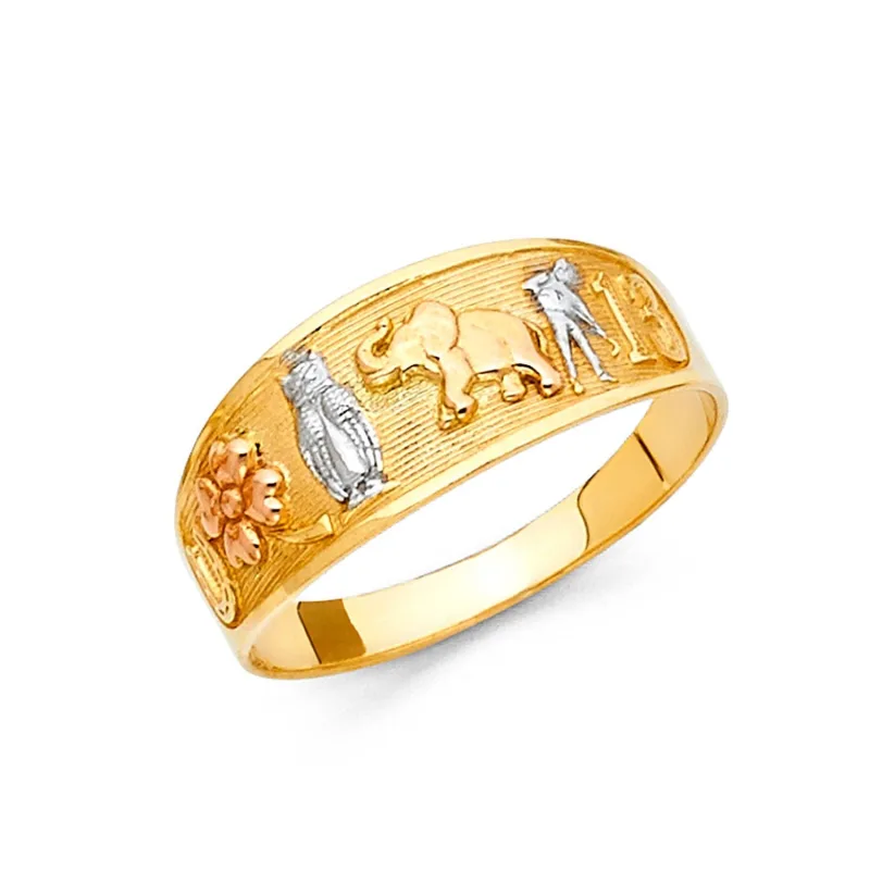 14K 3C LUCKY RINGS (RG589)