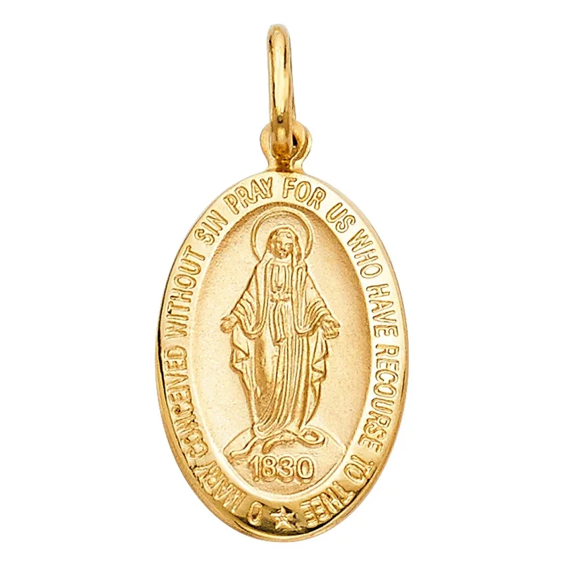 14KY MIRACULOUS MEDAL (28MM TALL)
